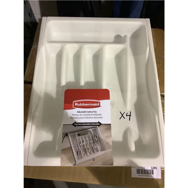 Rubbermaid Adjustable Cutlery Tray 11.5" - 19" X 4
