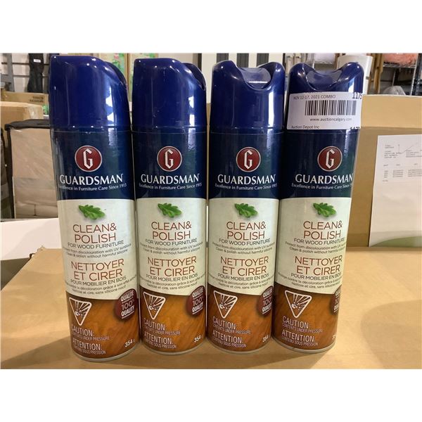 Guardsman Clean & Polish for Wood Furniture 4X 354ml