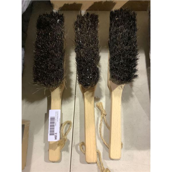 Set of 3 Wooden Handled Cleaning Brushes