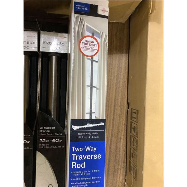 *NEW* 48"-84" Two Way Traverse Rod