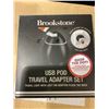 Image 1 : *NEW* Brookstone USB Pod Travel Outlet Adapter Set