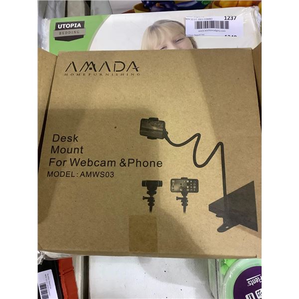 *NEW* Amada Desk Mount For Webcam & Phone