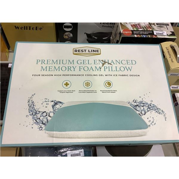 *NEW* Rest Line Premium Gel Memry Foam Pillow