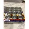 Image 3 : Comercial Bakeware Heavy Duty 12 Cup Muffin tin X2