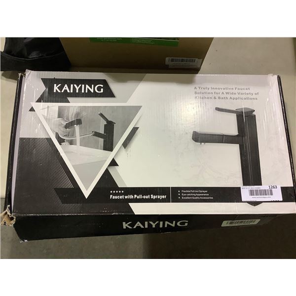 Kaiying Single Post Sink Tap with Retractable Sprayer
