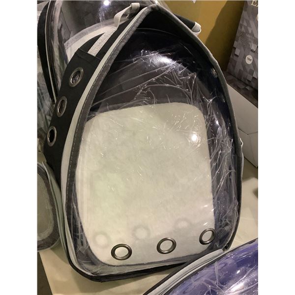 *NEW* Clear Front Pet Travel Backpack - Black