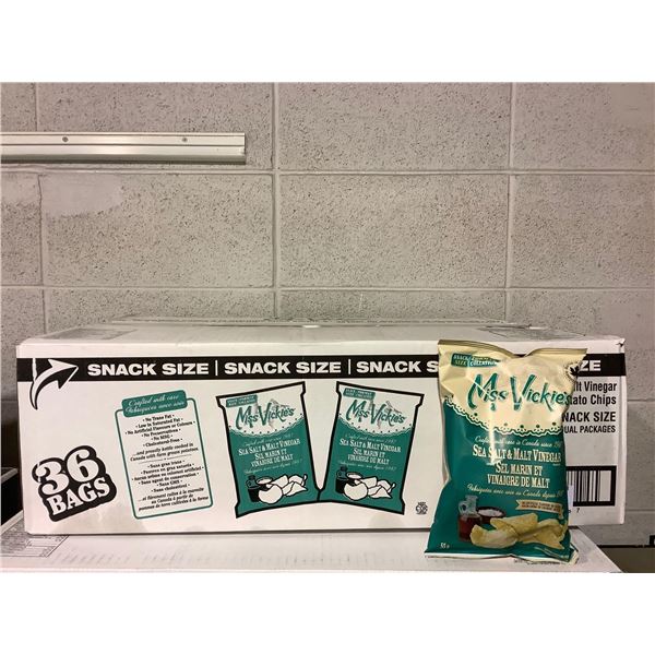 Mrs Vickies Sea Salt & Malt Vinegar Chips 36X55g