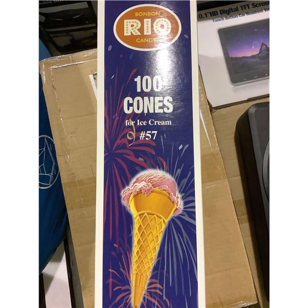 Rio Ice Cream Cones - 100 Count X4
