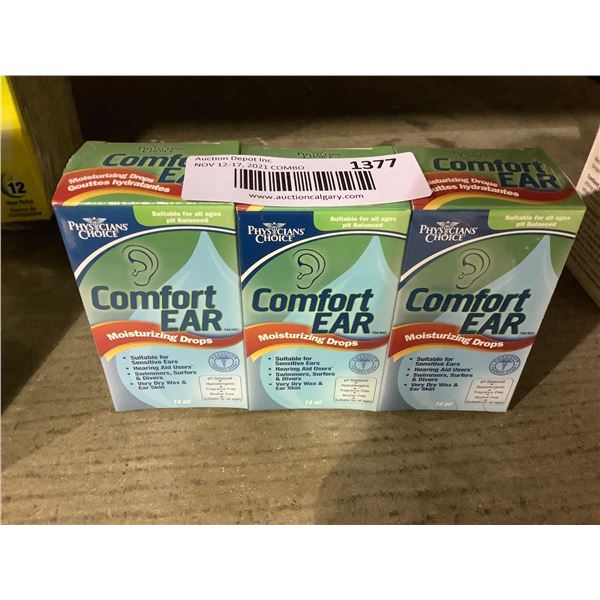 Comfort ear Moisturizing Ear Drops 3x14ml