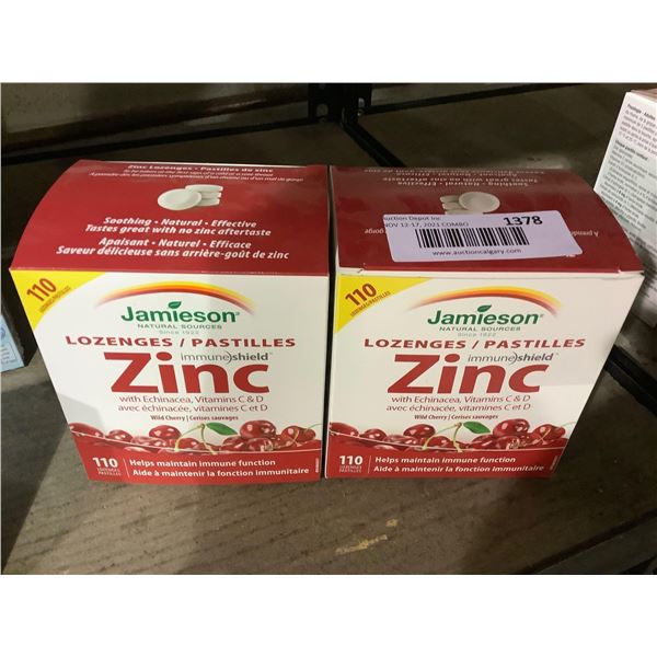 Jamieson Zinc Lozenges 2X110