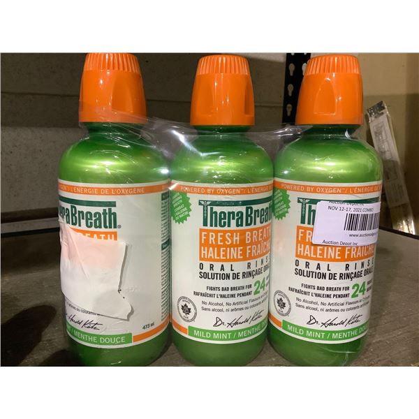 Thera Breath Oral Rinse 3X473ml