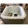 Image 2 : NEW from BOX - Aquaparx Jump Indoor Outdoor Self Inflating Jacuzzi Tub with Heat Controls & Cover