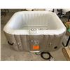 Image 3 : NEW from BOX - Aquaparx Jump Indoor Outdoor Self Inflating Jacuzzi Tub with Heat Controls & Cover
