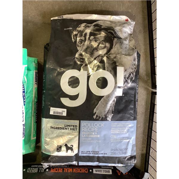 GO! Limited Ingredient Pollock Recipe, Grain & Gluten Free Dog Kibble 25Lbs