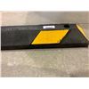 Image 2 : Heavy Duty Rubber Yellow & Black Easy Install Curb-- 6ft long NEW