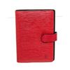 Image 1 : Louis Vuitton Red Epi Leather Agenda PM Wallet