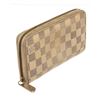 Image 2 : Louis Vuitton Beige Damier Canvas Zippy Wallet