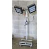 Image 1 : Rolling Adjustable LED Work Lamps on Pole