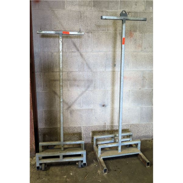 Qty 2 Rolling Pole Bases for Lighting