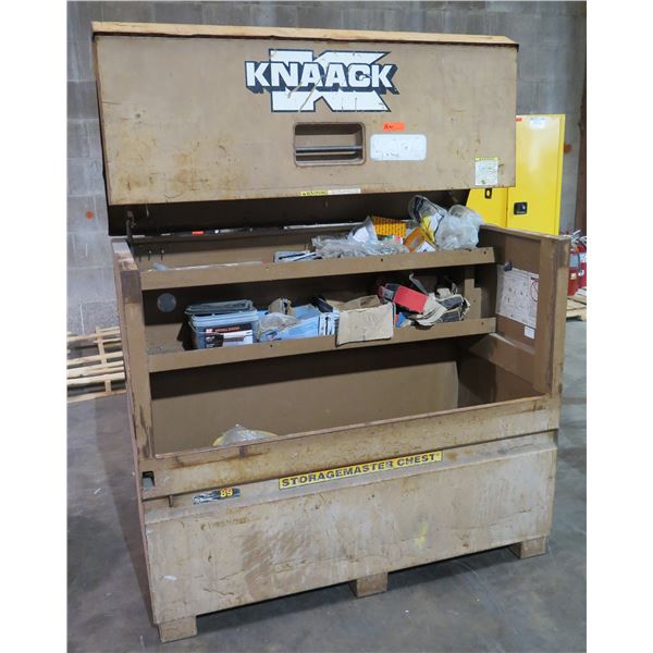 Knaack Storagemaster Chest 89  61"x30"x50"H & Contents: Drywall Screws, Multi-Monti, etc