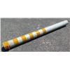 Image 1 : Metal Pole w/ Yellow Stripes & Hooks  7" Diameter x 84"L