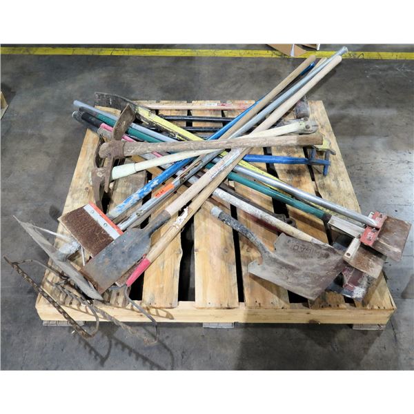Pallet Landscape Tools: Shovels, Rakes, Hoes, Axe, etc