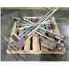 Image 1 : Pallet Landscape Tools: Shovels, Rakes, Hoes, Axe, etc