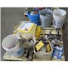Image 1 : Pallet Sonic Blast Horn, Radnor Welding Blanket, Cables, Bits, Connectors, etc