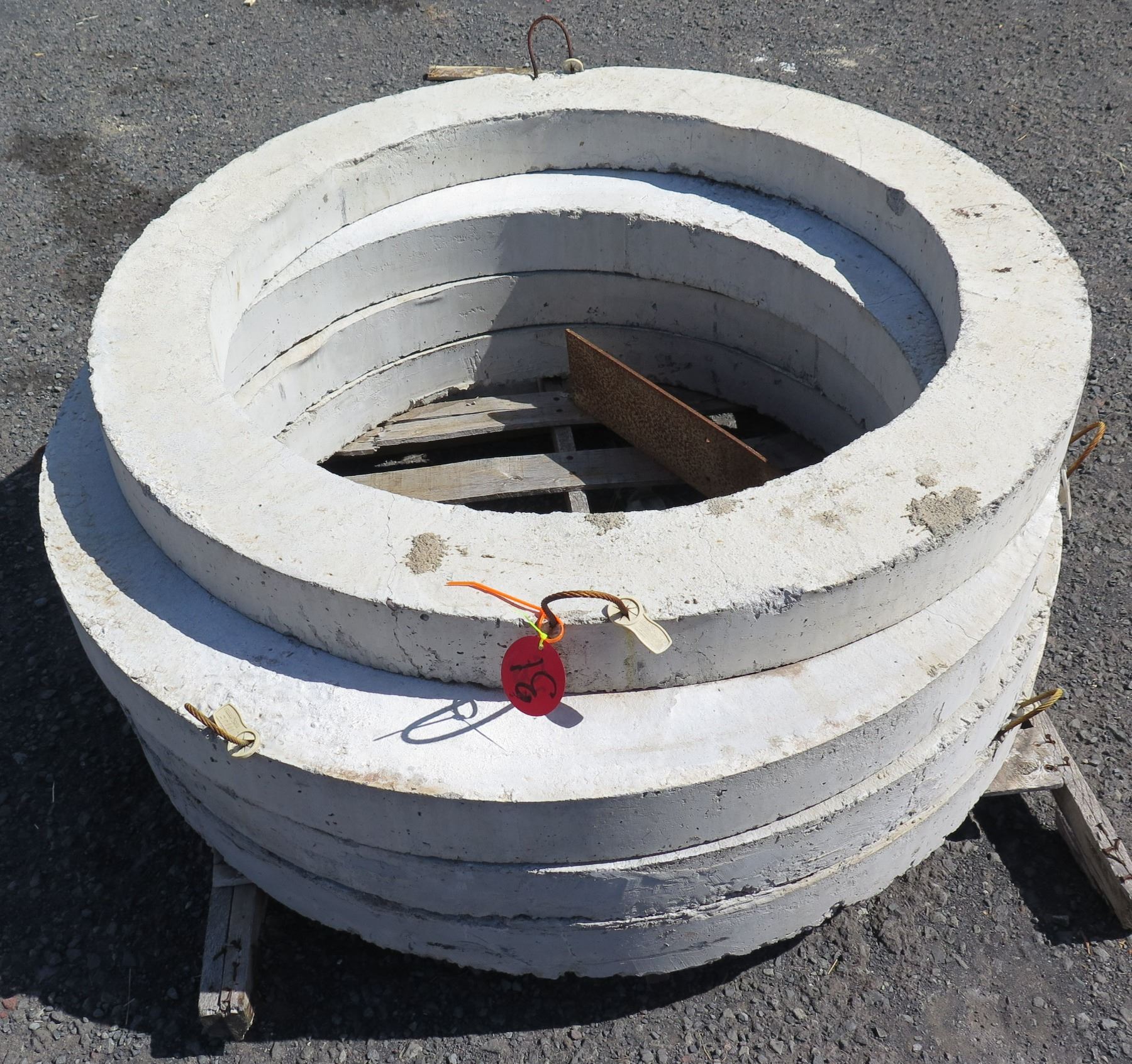 Cement Riser Qty 4 Oldcastle Precast Plus System Concrete Risers #3704 SWL = 2000 ...