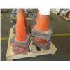 Image 2 : Multiple Stacked Orange Traffic Pylon Cones