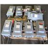 Image 1 : Qty 9 Square D Enclosed Breaker Boxes Heavy Duty Safety Switch