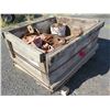 Image 2 : Pallet w/ Bin Metal & Orange Bases, Nuts & Bolts, Angle Iron, Rope, etc