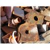Image 3 : Pallet w/ Bin Metal & Orange Bases, Nuts & Bolts, Angle Iron, Rope, etc