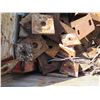 Image 8 : Pallet w/ Bin Metal & Orange Bases, Nuts & Bolts, Angle Iron, Rope, etc