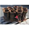 Image 1 : Qty 12 Pipe Connectors  6855-65 16T (CS414) & Round Casting Frames