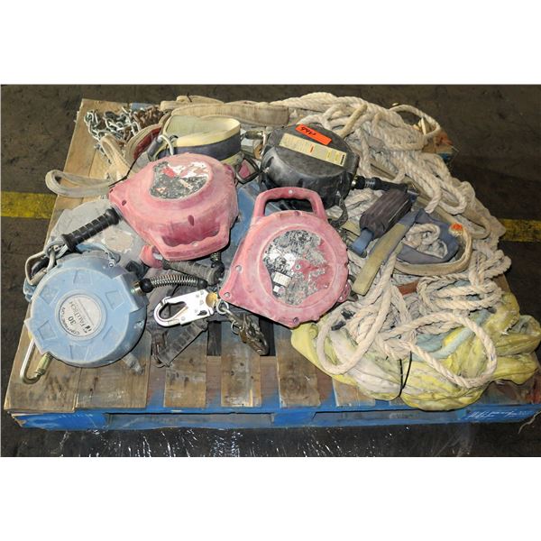 Multiple 3M Protecta & Contractor Fall Tech Cable Lifeline & Misc Rope & Chain