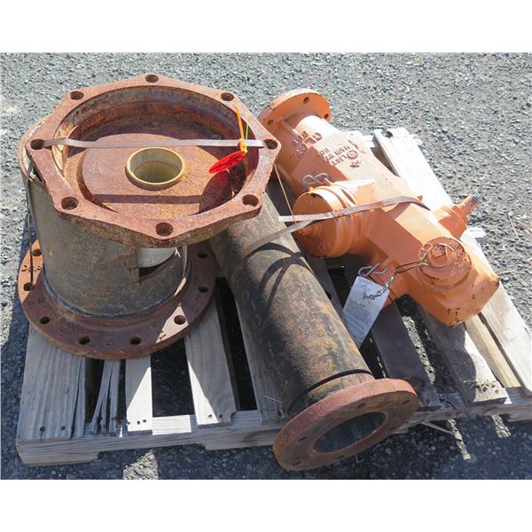 Fire Hydrant Wet Barrel List Main HV w/ Connecting Pipe & Casting Cover