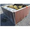 Image 2 : Wood Bin Wire Rope, Yellow Work Light Stringer w/ Lamp Holders, Metal Frame Parts, etc