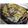 Image 8 : Wood Bin Wire Rope, Yellow Work Light Stringer w/ Lamp Holders, Metal Frame Parts, etc