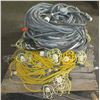 Image 1 : Pallet String Lights (some with Cages) & Cables for Power Distribution Units