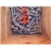 Image 13 : Wooden Box w/ Attached Lid & Contents: Rods, Washers, Nuts & Bolts, Knots, etc