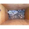 Image 4 : Wooden Box w/ Attached Lid & Contents: Rods, Washers, Nuts & Bolts, Knots, etc