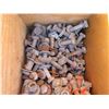 Image 8 : Wooden Box w/ Attached Lid & Contents: Rods, Washers, Nuts & Bolts, Knots, etc