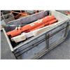 Image 1 : Box of Multiple Safety Equipment? 72"x7"x7"H & Threaded Rods