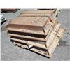 Image 2 : Qty 4 Metal Diamond Plate Fire Hydrant EON Lock A506