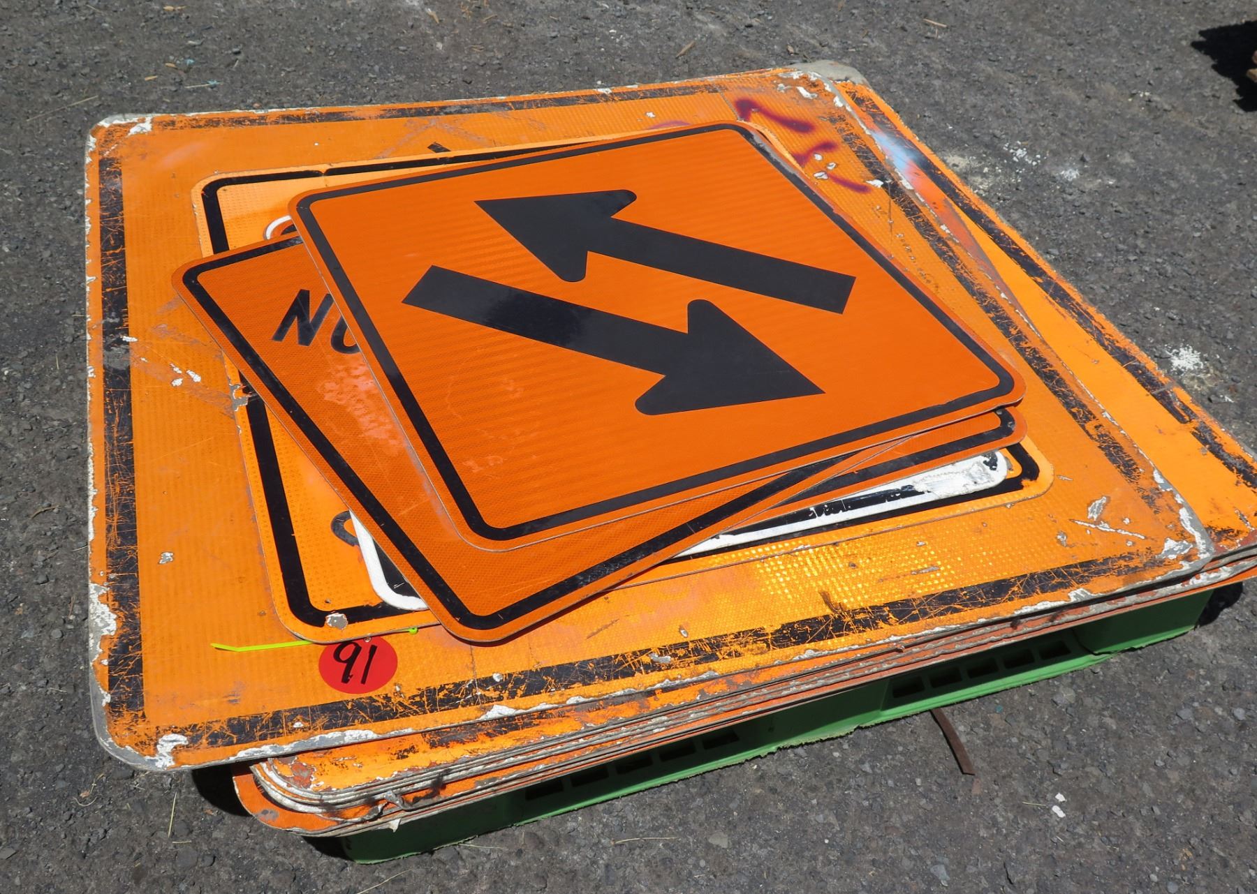 Multiple Construction Safety Signs