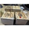 Image 1 : Qty 4 Concrete Square Counter Weights w/ Rebar 24" x 23"H