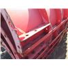 Image 8 : Qty 8 Red Metal Half Pipes 132"L x 16"H