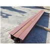 Image 4 : Qty 3 Red I Beams 235" x 6.5" x 8"H