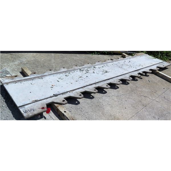 Steel Plate w/ Notched Edges 169"x40"W